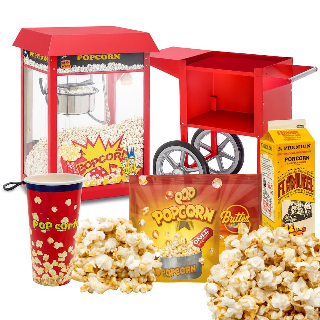 Popcorn og sukkerspinn — kinofølelsen komplett.